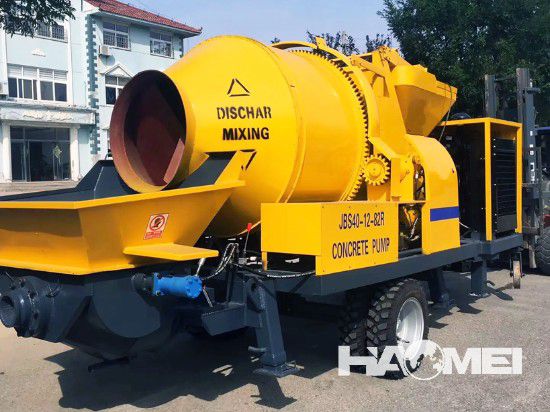 Diesel concrete mixer