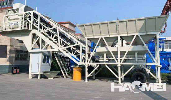 mobile concrete mixing plant