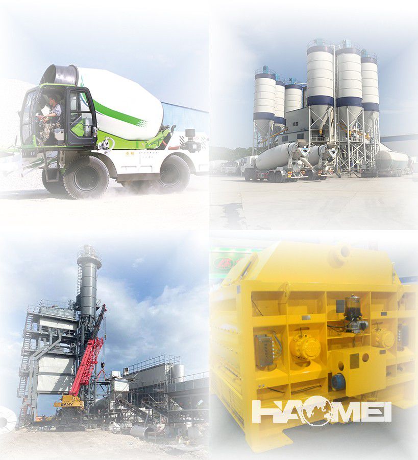 concrete mixing machinery