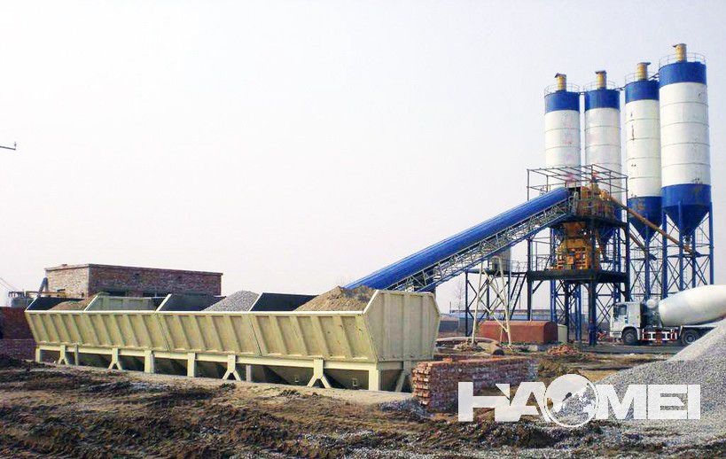 HZS120 concrete mixing station