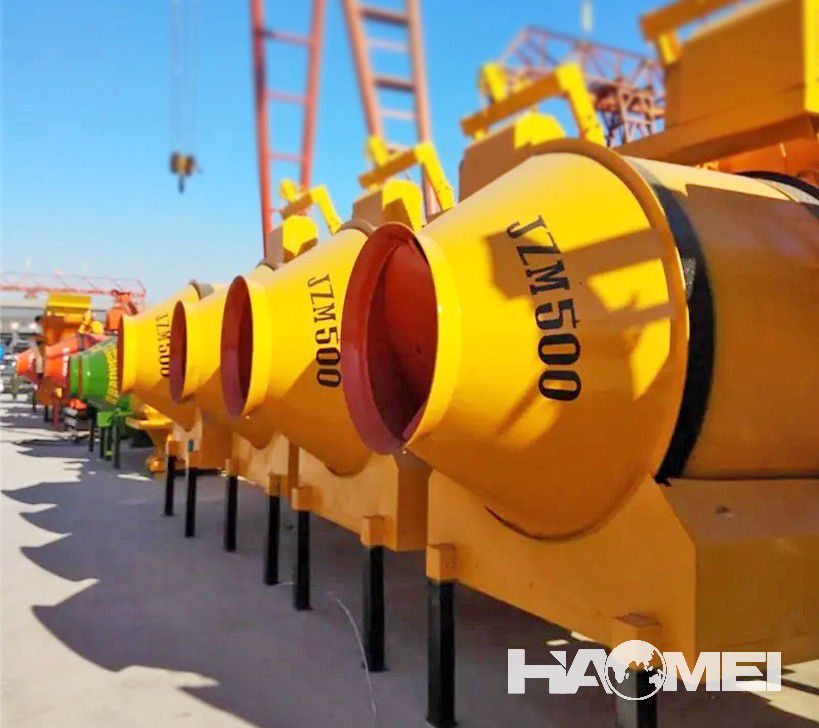 Drum concrete mixer