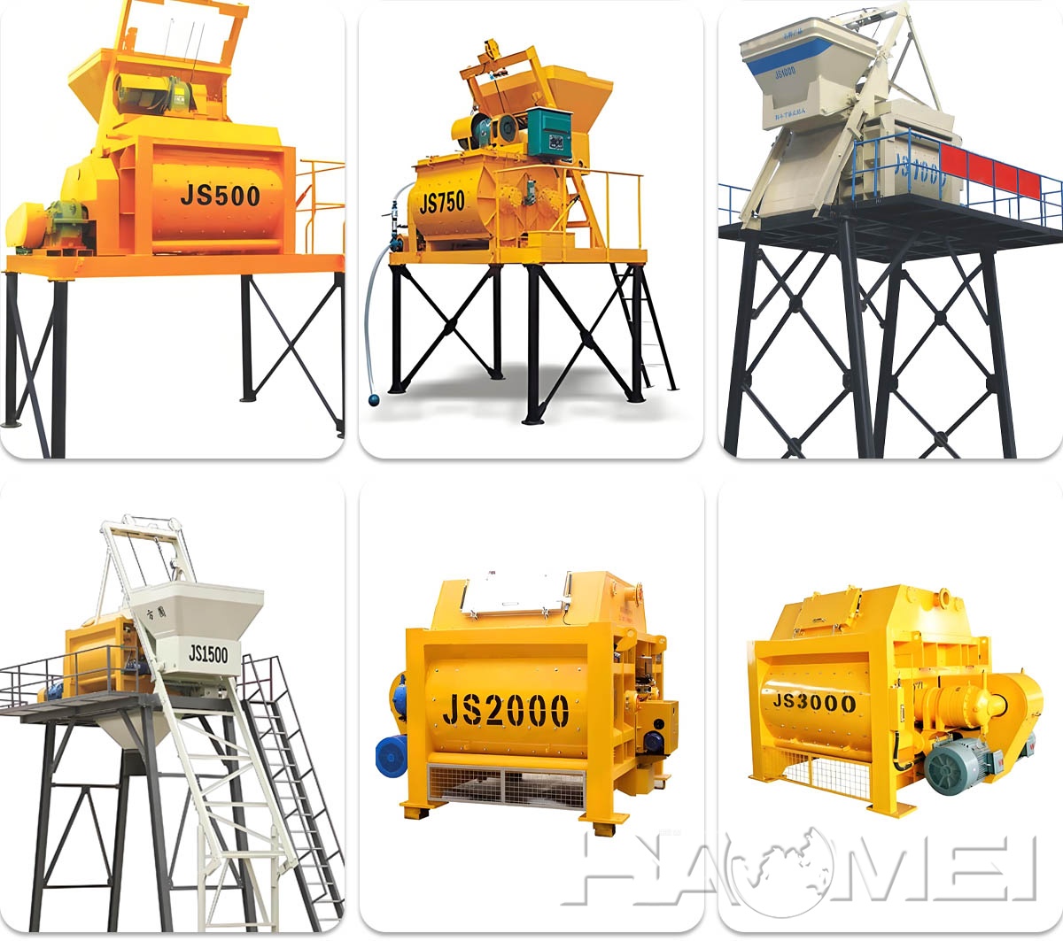 JS Concrete Mixer Models