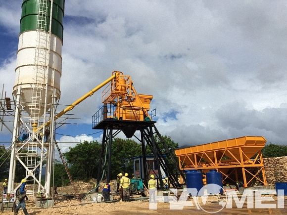 HZS50 Stationary Concrete Batching Plant