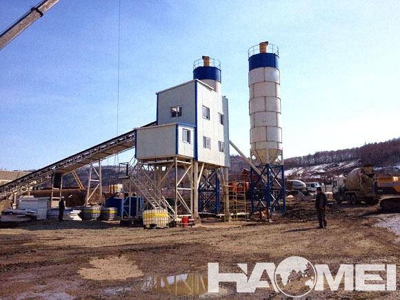 HZS90 Stationary Concrete Batching Plant