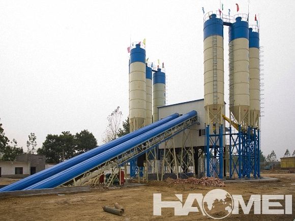 HZS120 Stationary Concrete Batching Plant