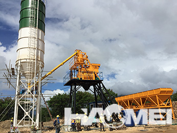 Ex-factory price of HZS35 concrete mixing station