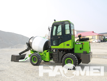 Self-loading concrete mixer truck for sale