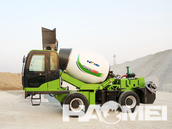New 3.5 square automatic feeding mixer truck