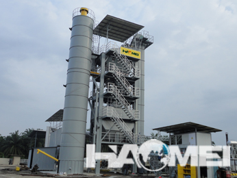 Small mobile asphalt mixing plant