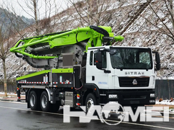 Components of concrete pump truck