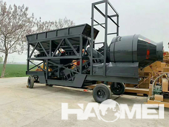 Cheap mobile concrete mixing plant