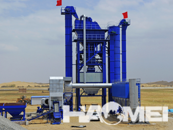 Asphalt mixing plant process