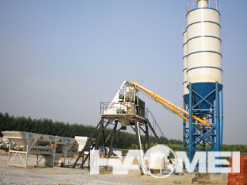 HZS25 Simple concrete mixing station
