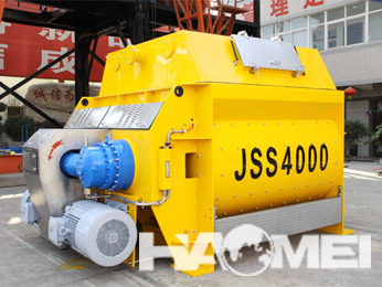 JS forced twin-shaft concrete mixer output