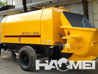 Routine maintenance of concrete mixer pump