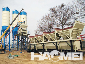 60 Tons per hour concrete mixing plant