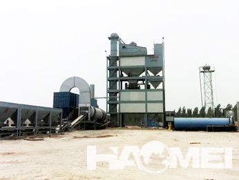 Asphalt mixing plant structure