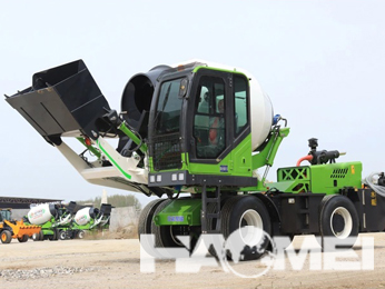 New self-loading mixer truck