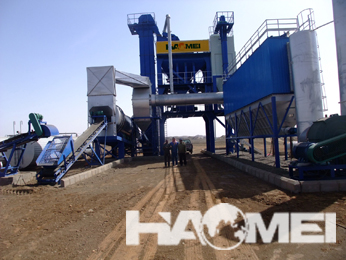 Saudi asphalt mixing plant