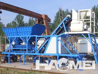Mobile batching plant output