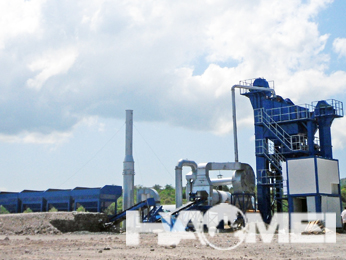 Conveniently movable asphalt mixing plant