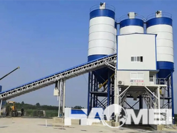 Environmentally friendly concrete mixing station has good dust removal effect