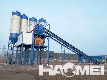 How much does an HZS120 concrete mixing station cost?
