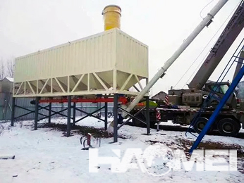 New horizontal cement silo