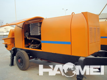 Concrete mixer pump