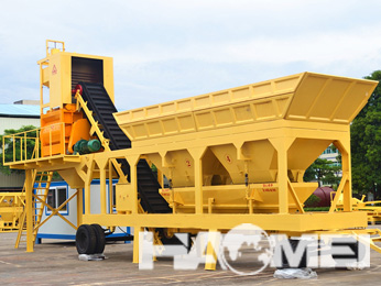 Mobile Concrete Batching Plant Applied in U.S. Highway Construction